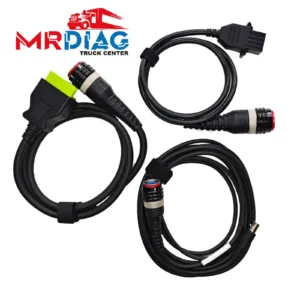 Diagnostic Cable Set for Volvo VOCOM 1 & VOCOM 2 – OBD2, 8-Pin & USB Cables