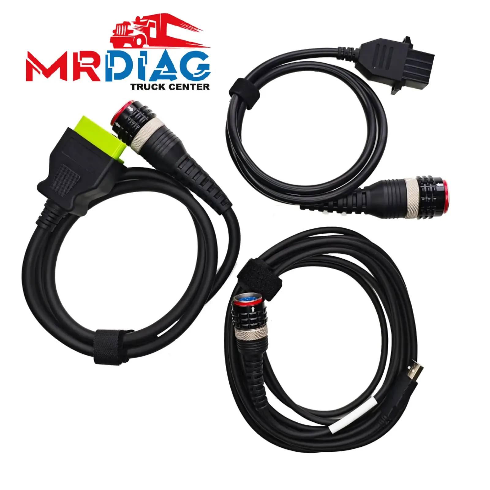 Diagnostic Cable Set for Volvo VOCOM 1 & VOCOM 2 – OBD2, 8-Pin & USB Cables Diagnostic Cable Set for Volvo VOCOM 1 & VOCOM 2 – OBD2, 8-Pin & USB Cables