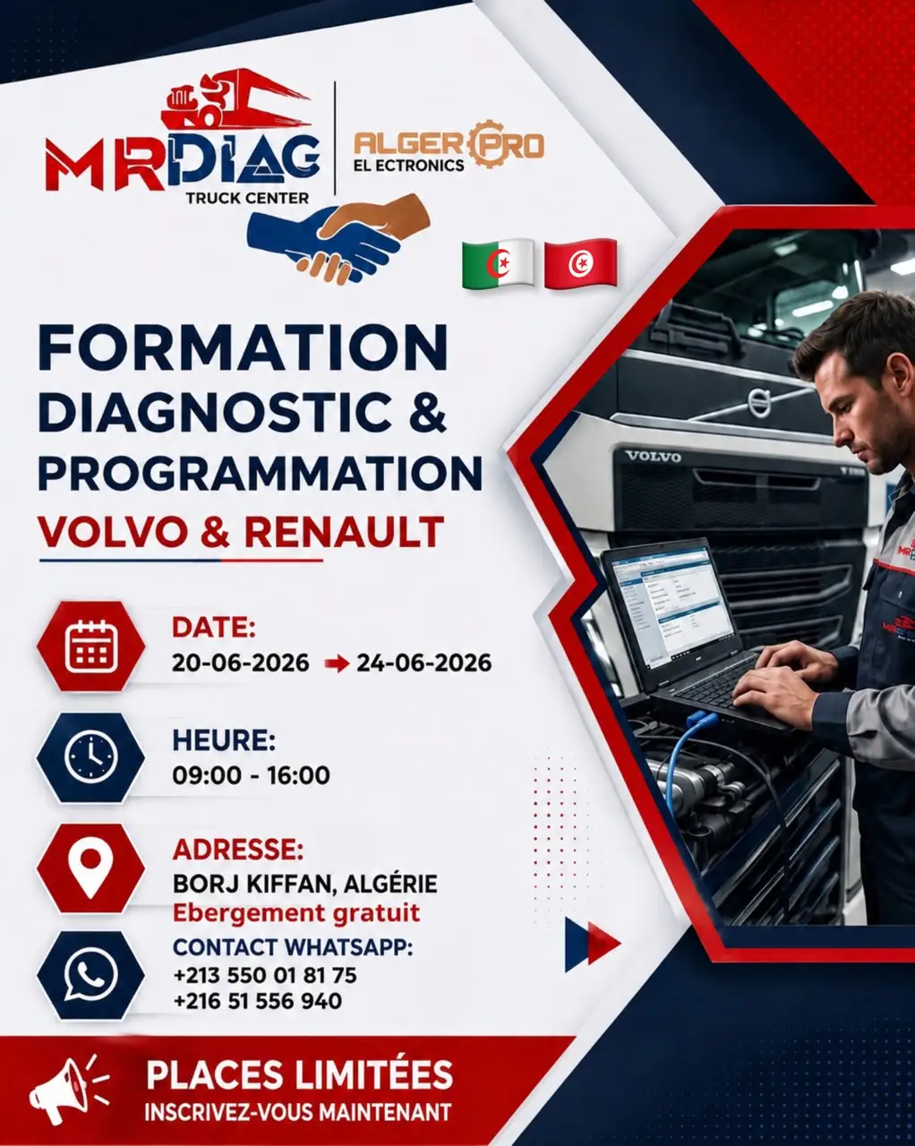 Formation Diagnostic et Programmation Poids Lourds Volvo & Renault – Session Juin 2026 Formation Diagnostic et Programmation Poids Lourds Volvo & Renault – Session Juin 2026