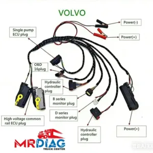 Programming and Diagnostics Test Cable for Volvo D and B Series